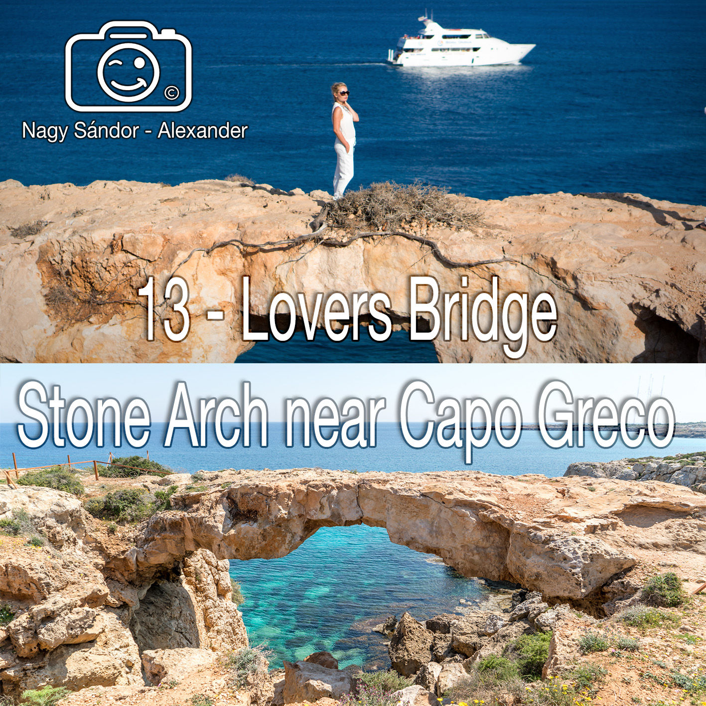 13 – Lovers Bridge – Stone Arch near Capo Greco